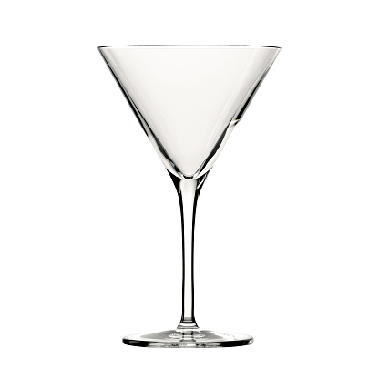 Empty Cocktail Glass Isolated On White Background Stock Photo - Download  Image Now - Martini Glass, Martini, Drinking Glass - iStock