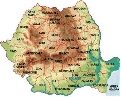 Harta Romaniei